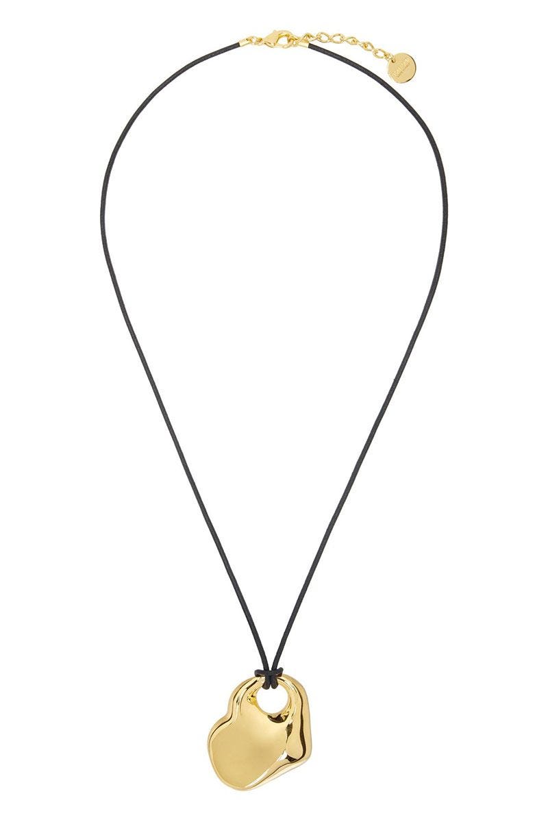 Brass & Leather Amor Necklace
