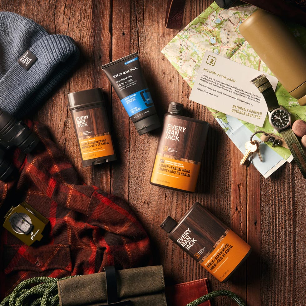 Every Man Jack Men’s Amber + Sandalwood Bath and Body Set