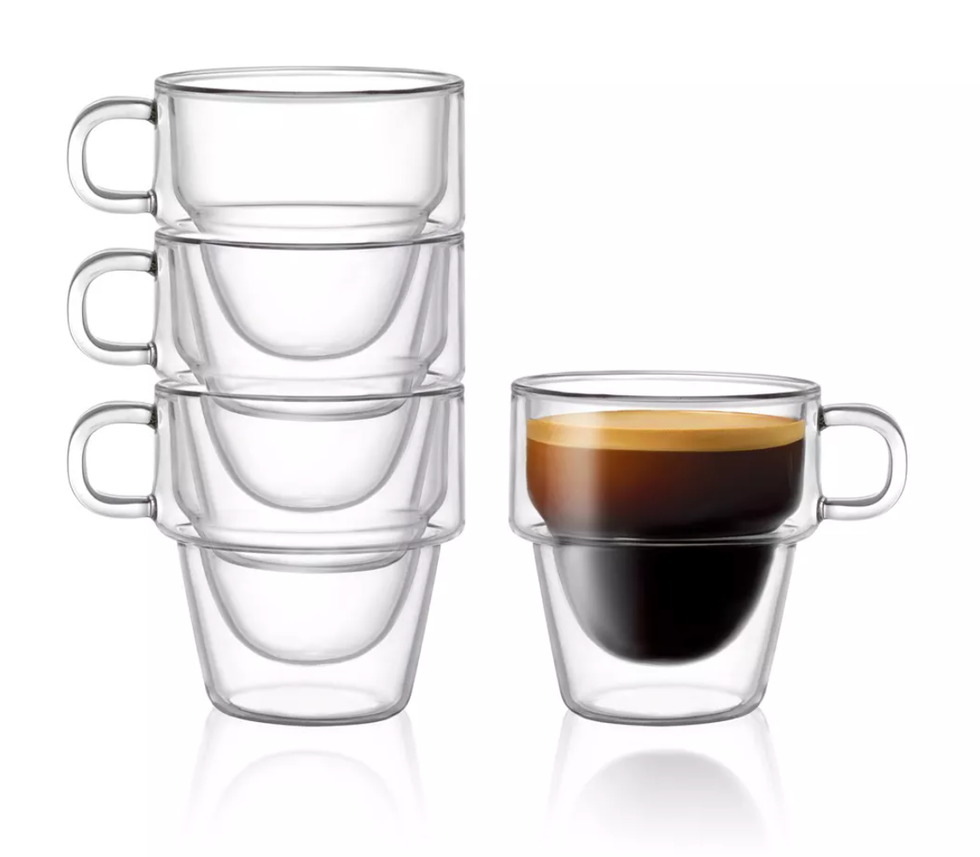 Stoiva Double Walled Espresso Glass Cups