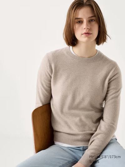 100% Cashmere Crew Neck Jumper