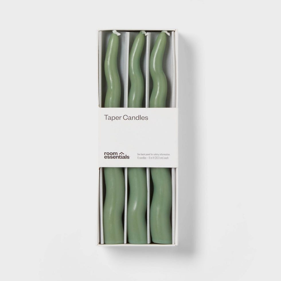 Wavy Taper Candle Set of 6