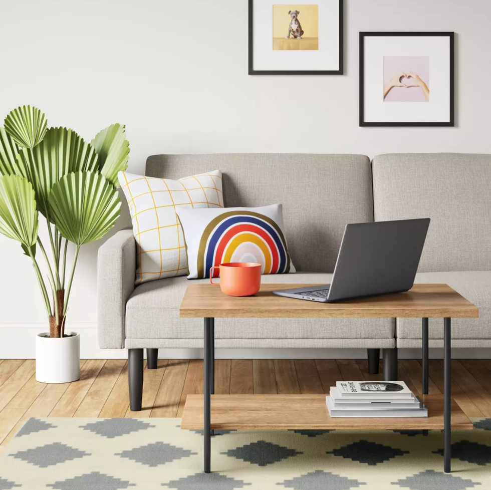 Wood and Metal Coffee Table