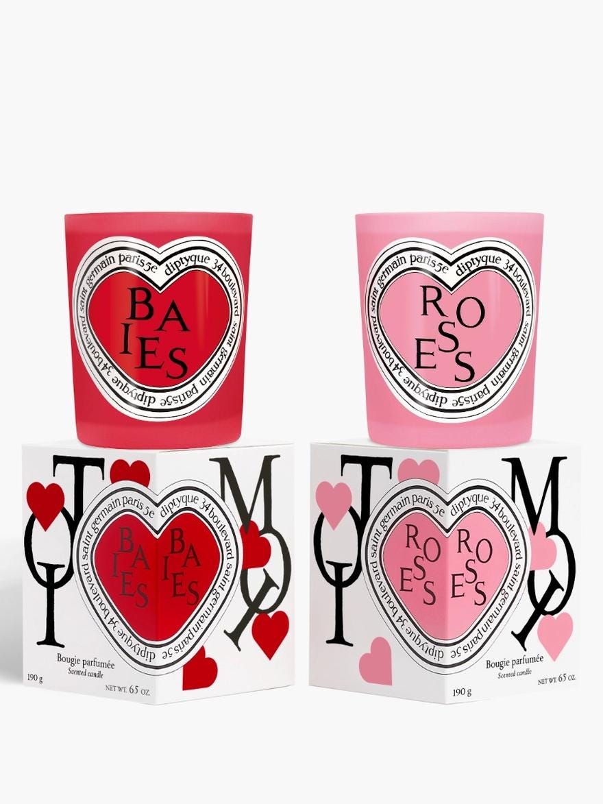 Baies (Berries) and Roses Duo Classic Candles (Valentine’s Day Edition)