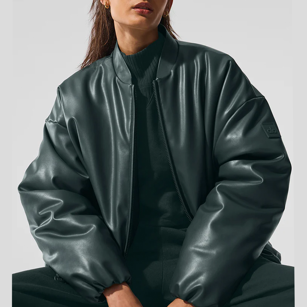 Faux Leather Premier Bomber