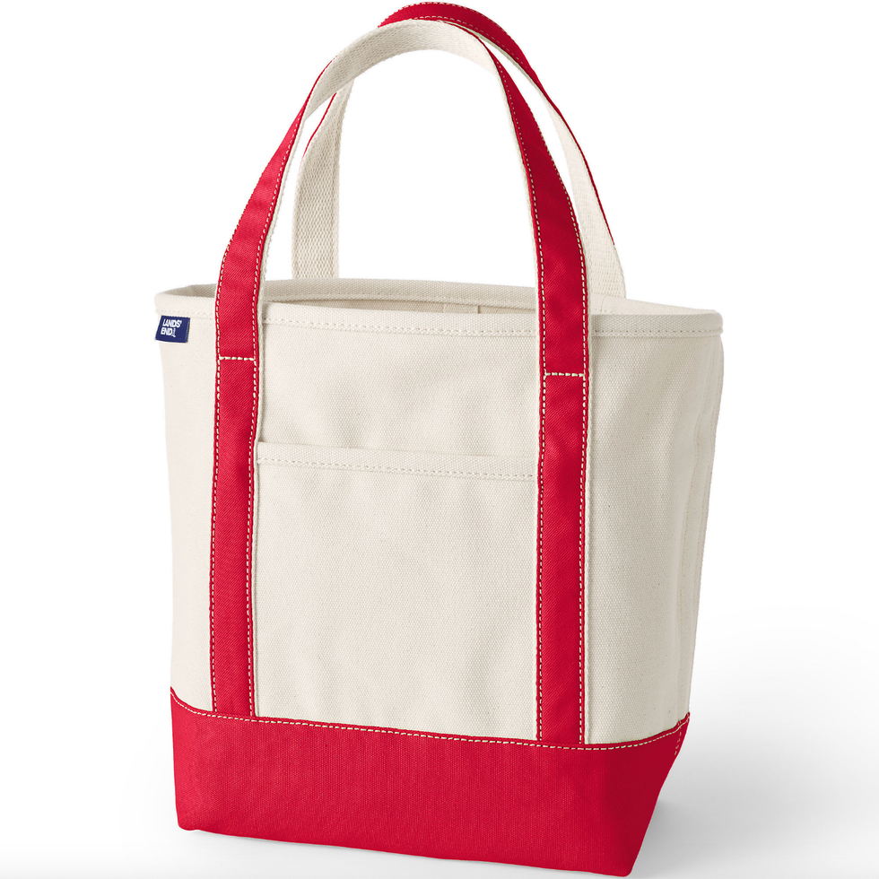 Medium 5-Pocket Open-Top Canvas Tote Bag