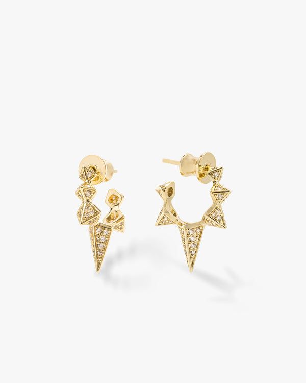 Gabriella Pavé Spiked Hoops