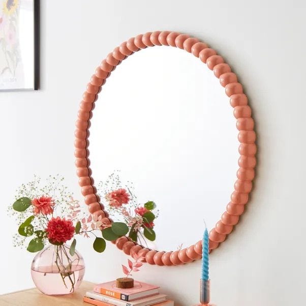 Bobbin Round Wall Mirror