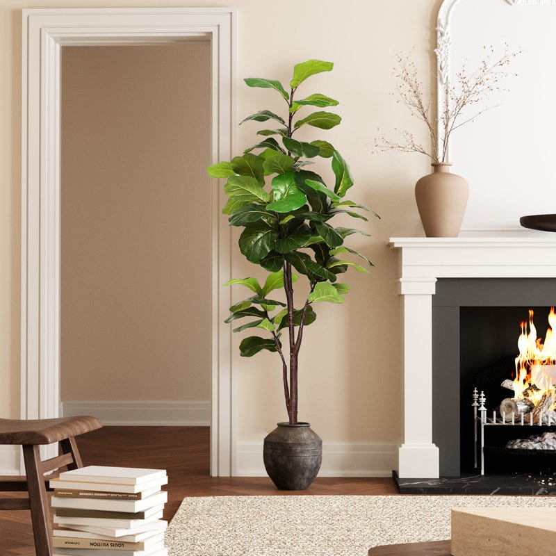 Faux Fiddle Leaf Fig Tree