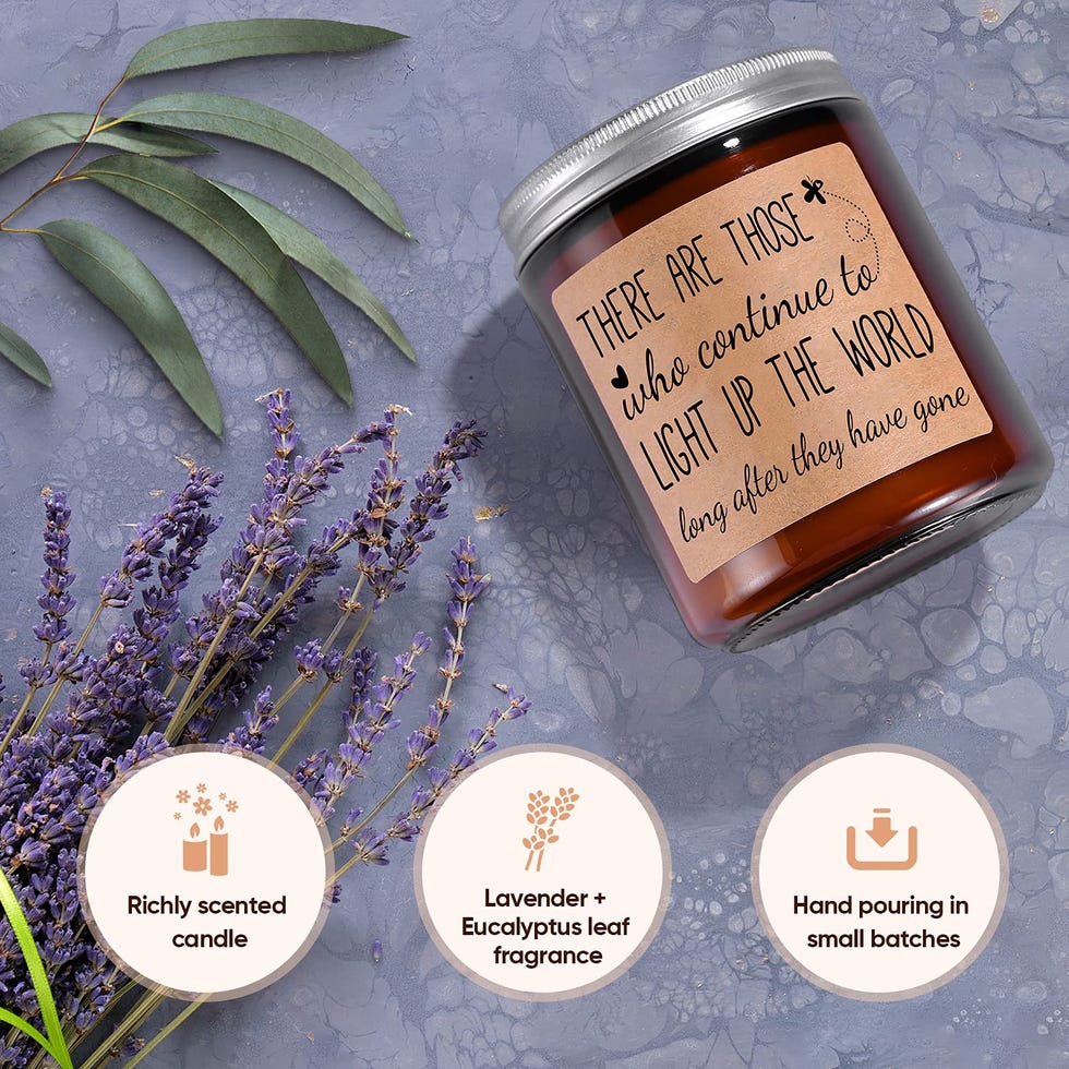 Lavender Memorial Candle 