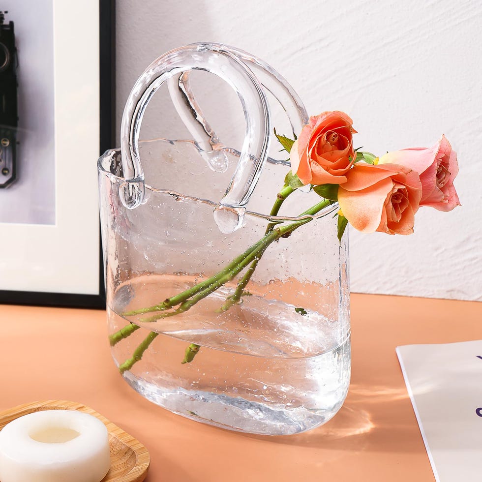 Glass Purse Vase