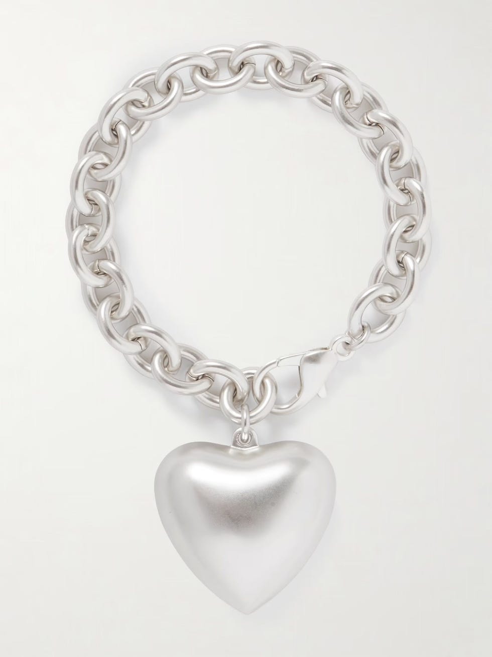 The Puffy Heart Silver-Tone Bracelet