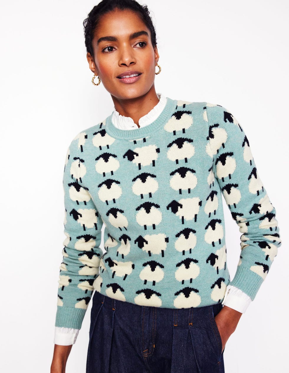 Heather Jacquard Jumper