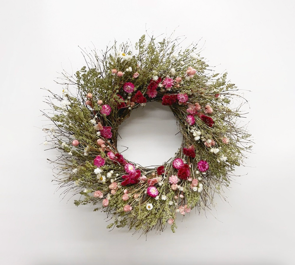 Dried Cupid's Dream Wreaths