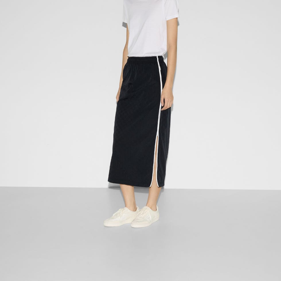 GG Nylon Midi Skirt