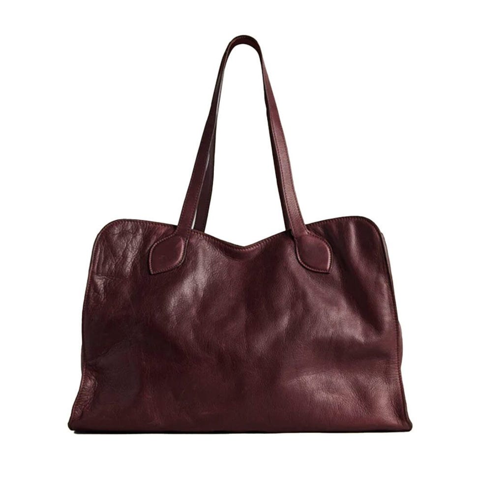Jack Heritage "Broken-In" Leather Oxblood Burgundy Tote
