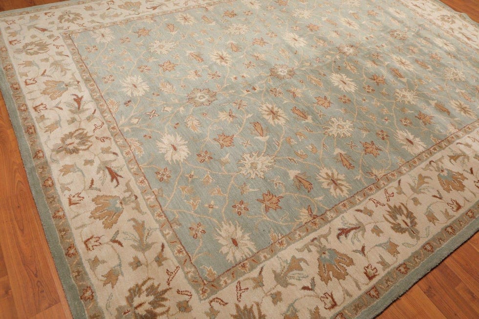 Alfombra persa hecha a mano de lana oriental (244 x 305 cm)