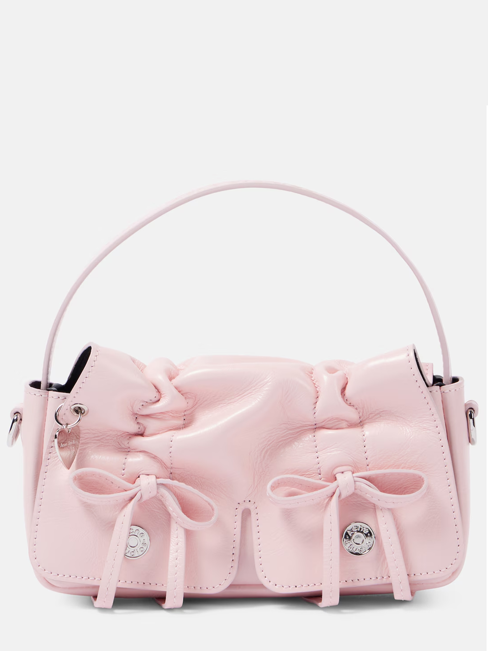 Micro leather shoulder bag