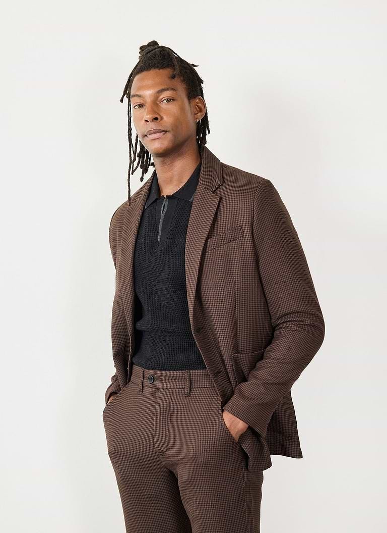 Houndstooth Tailored Blazer
