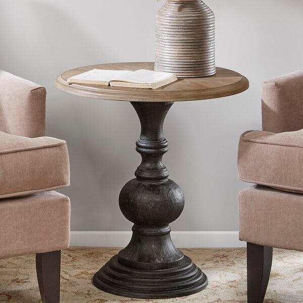 Earleton Tall Pedestal End Table