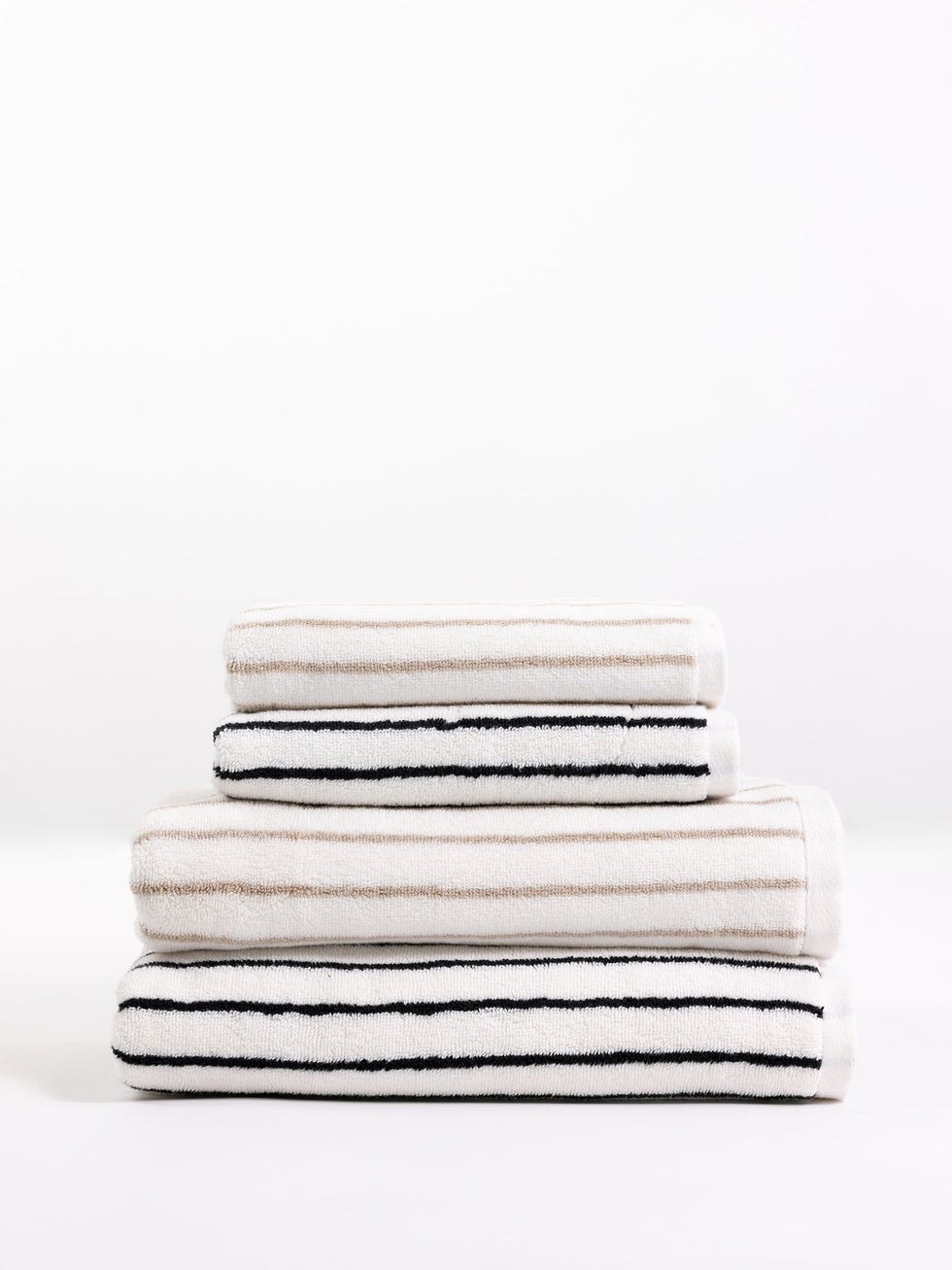 Luxe Striped Hand Towels