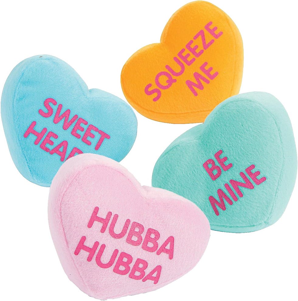 Plush Conversation Hearts (12 Pack)