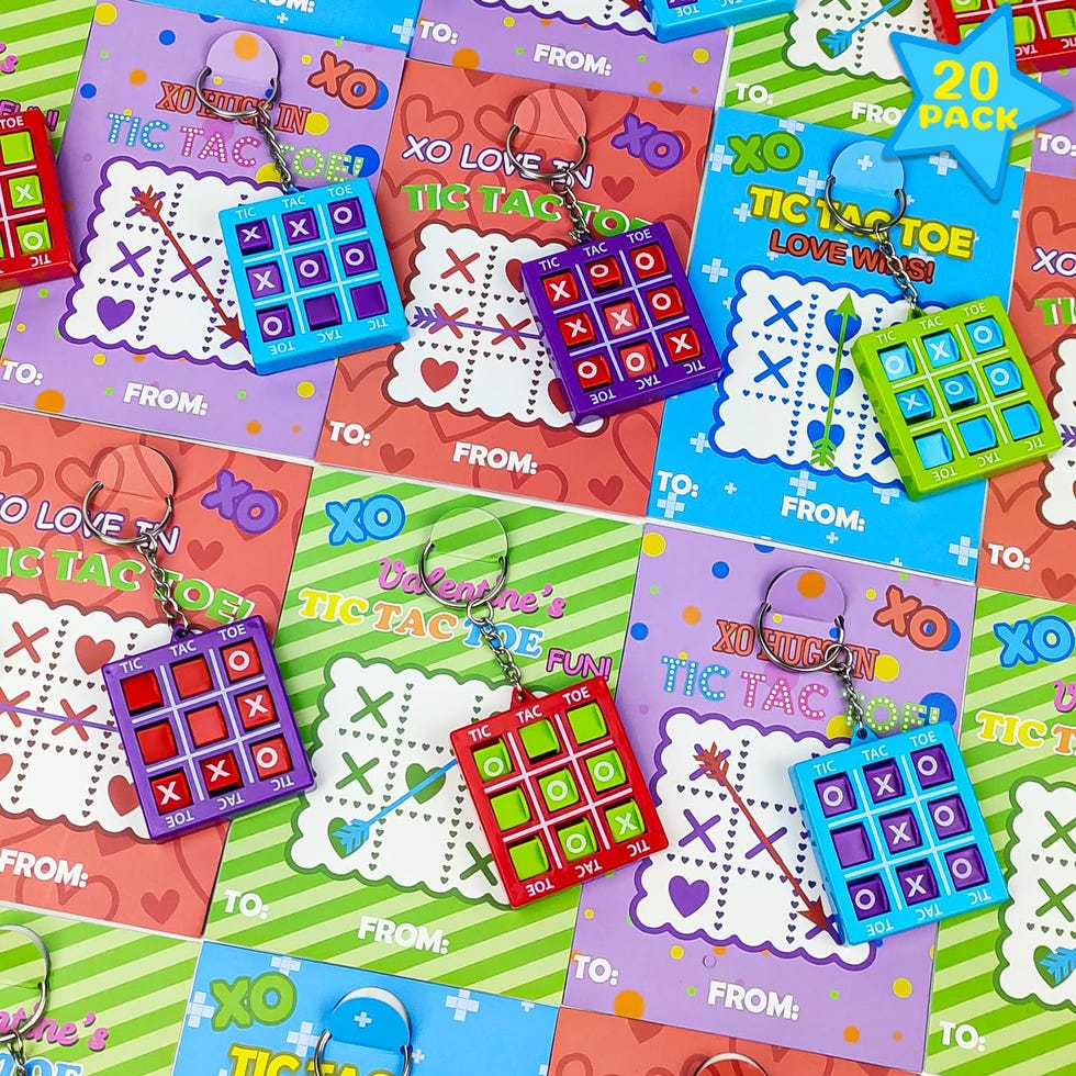 Tic Tac Toe Keychains (20 Pack)