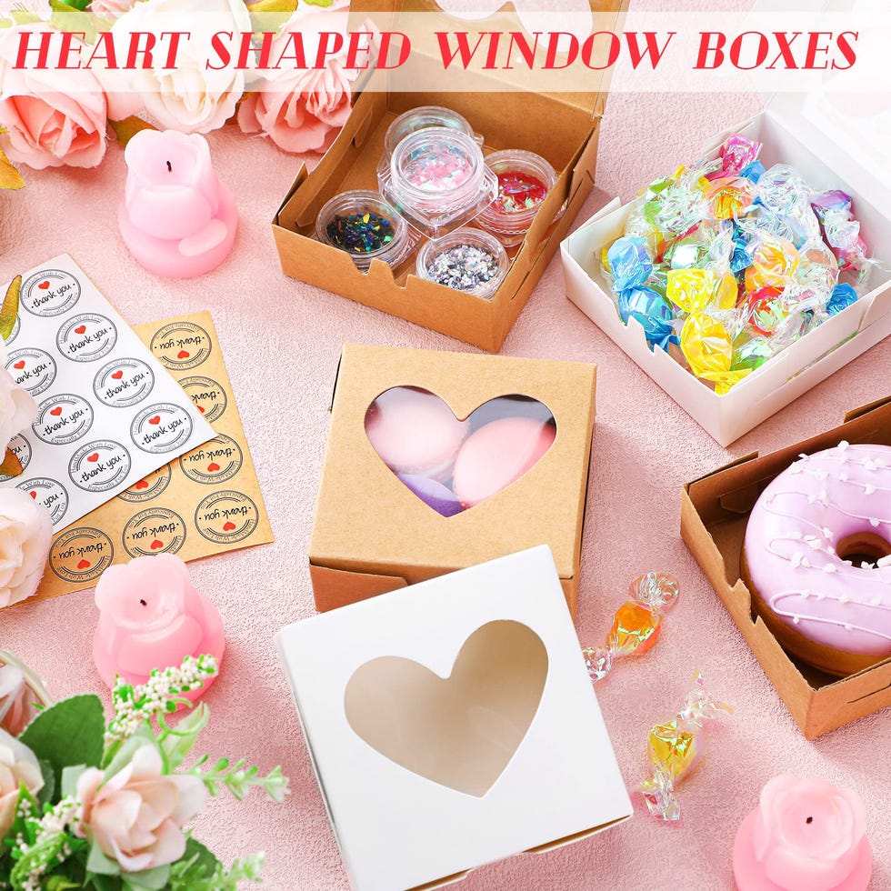 Heart Shaped Window Candy Boxes 