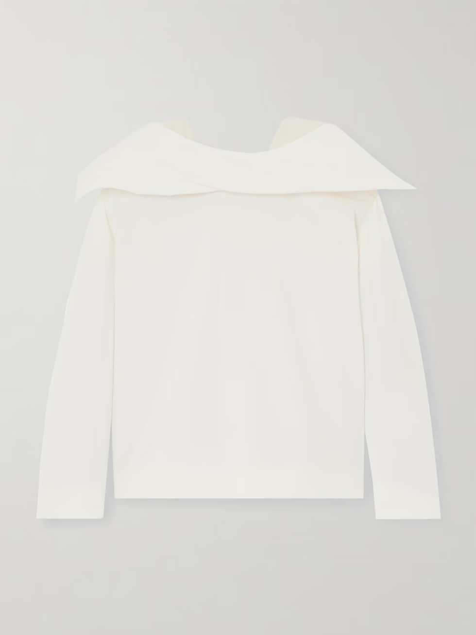 Padded silk-habotai blouse