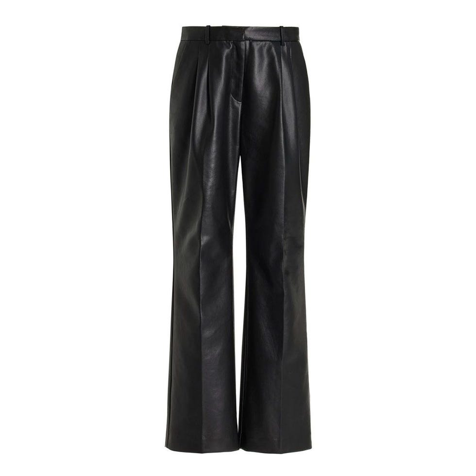 Brooklyn Recycled Leather Straight-Leg Pants