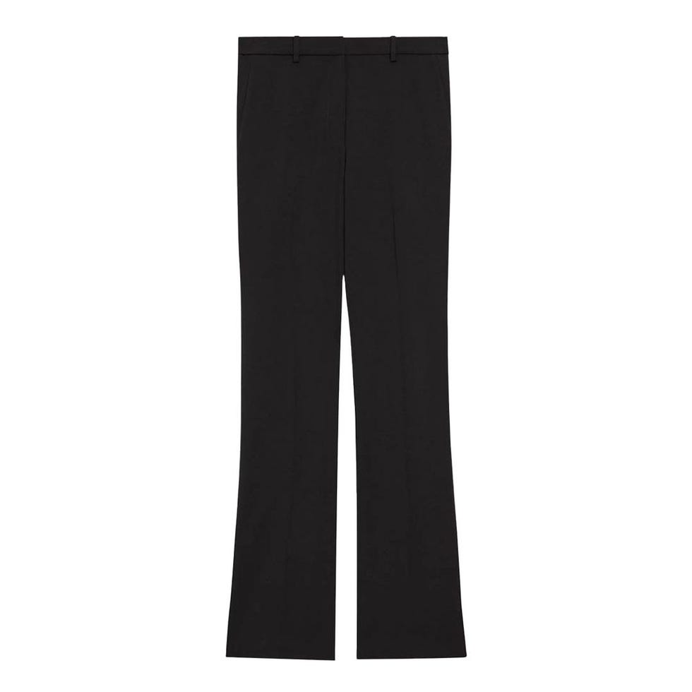 Traceable Wool Slim Straight-Leg Trousers