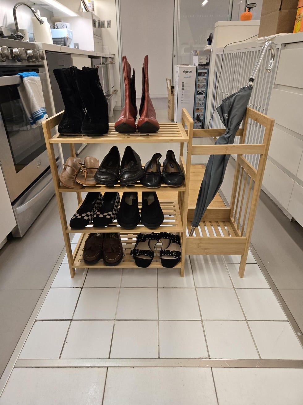 4-Tier Bamboo Entryway Organizer