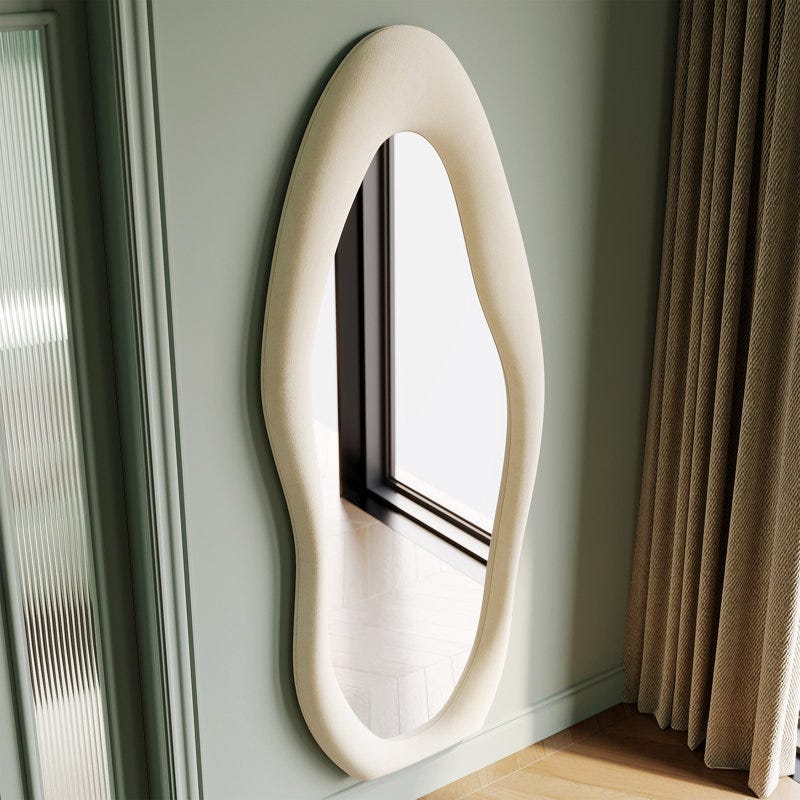 Amon Full Length Mirror Wavy Mirror Floor mirror