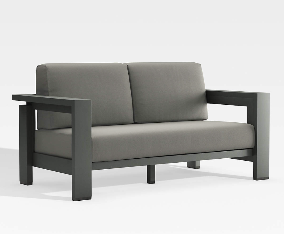 Walker Metal Outdoor Loveseat