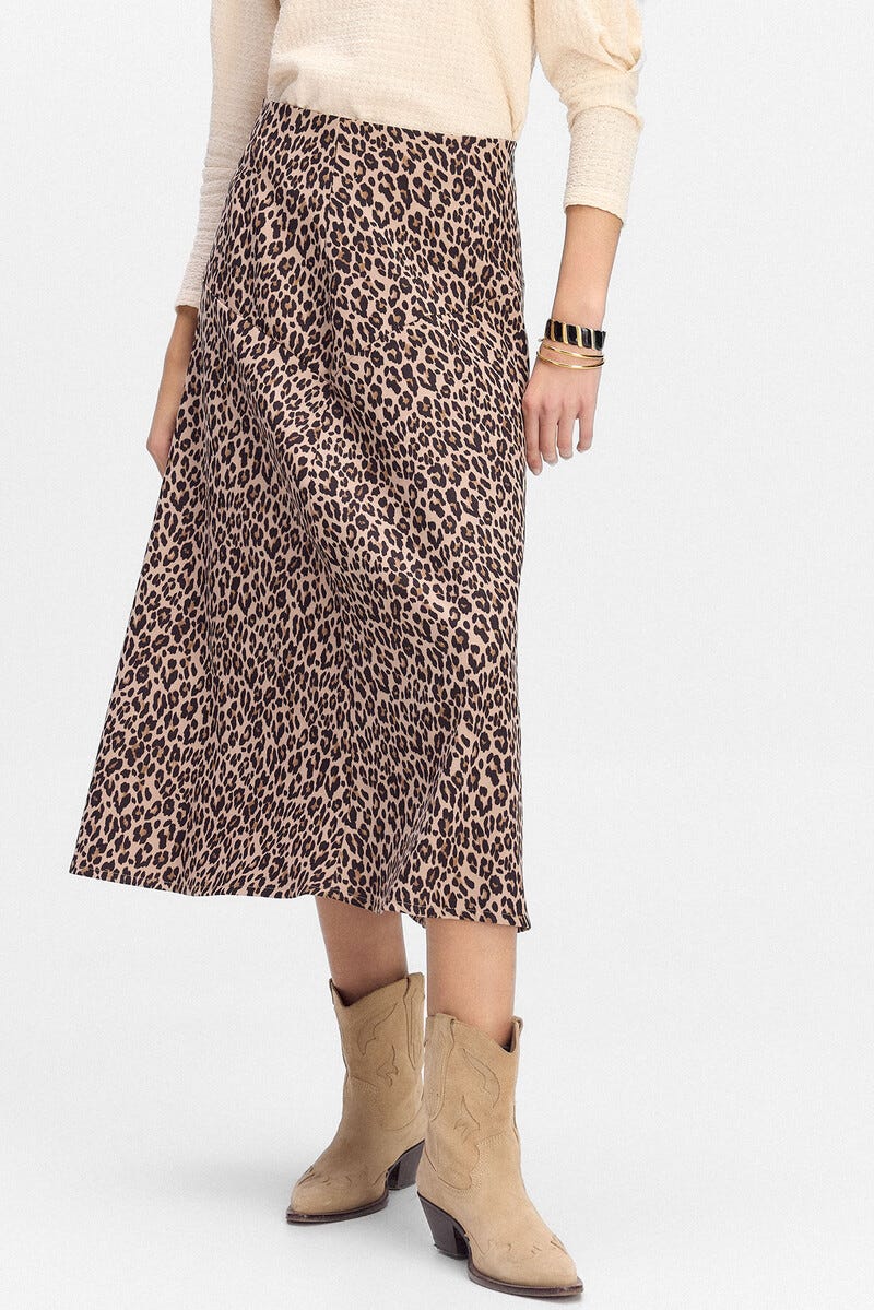 Falda animal print