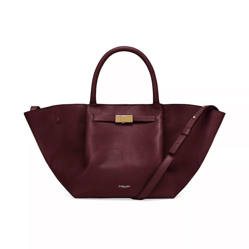 Midi New York Leather Tote Bag