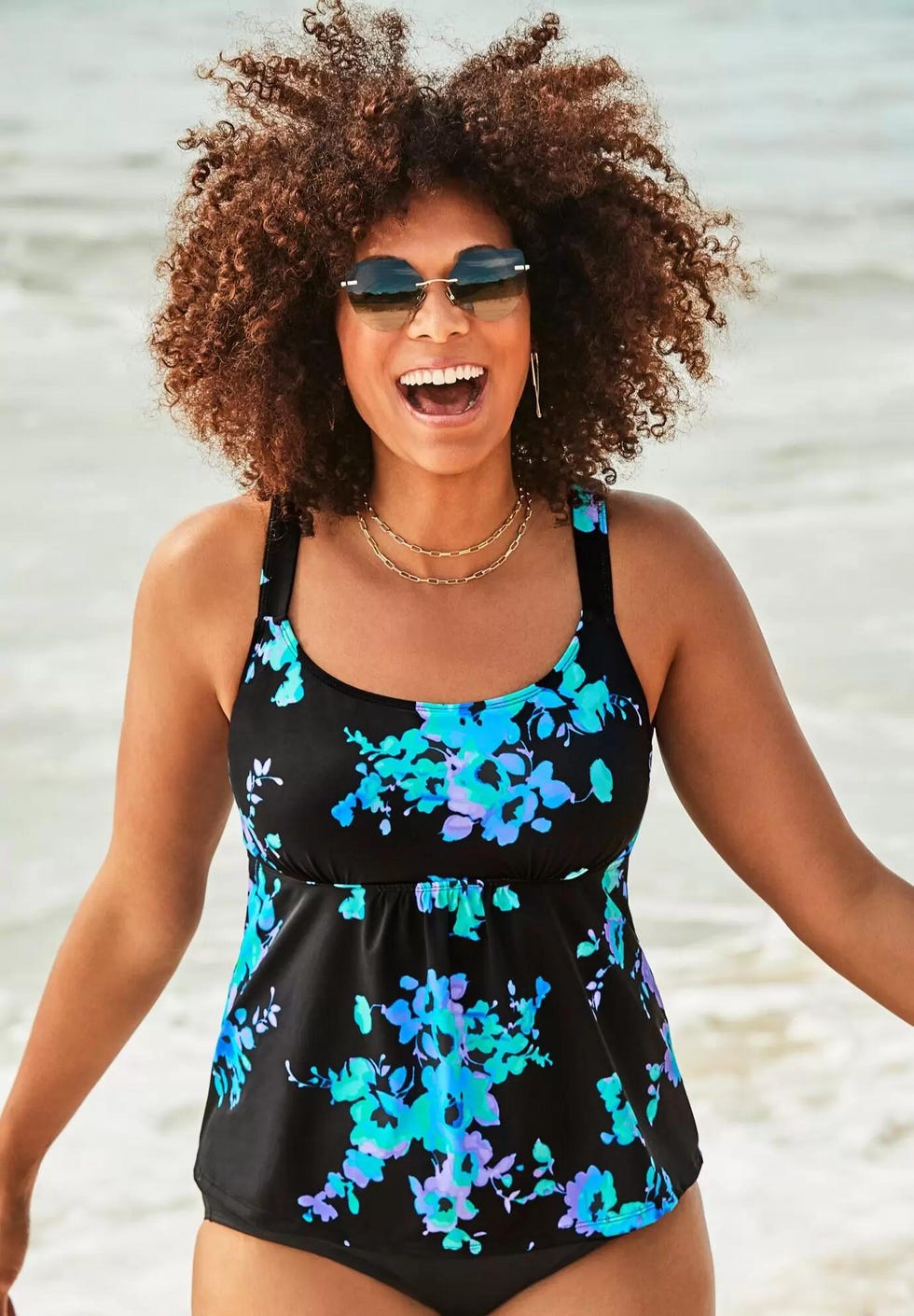 Flared Tankini Top