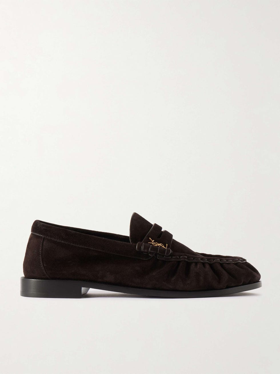 Le Loafer Logo-Embellished Suede Loafers