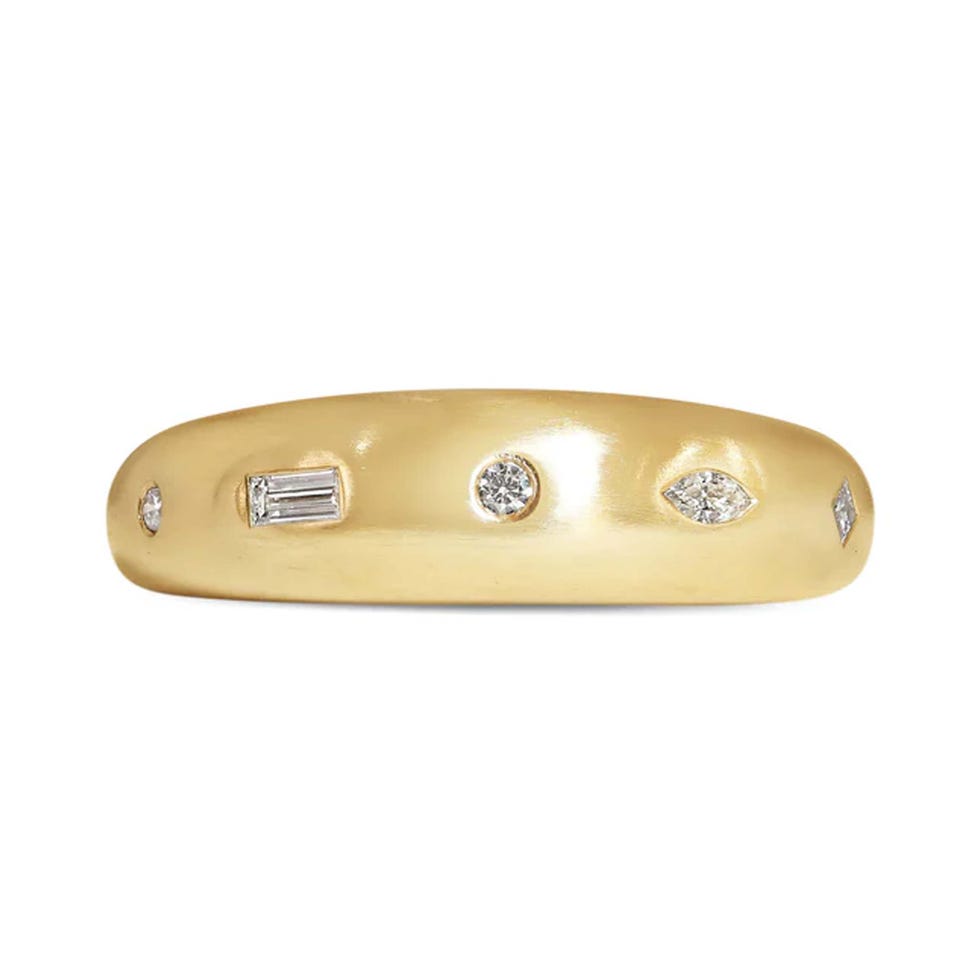 mixed diamond bombe ring