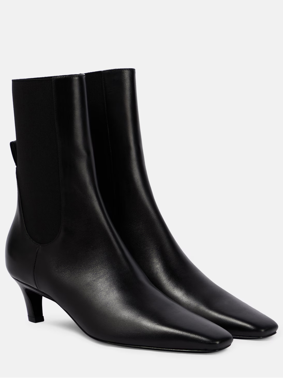 Leather ankle boots