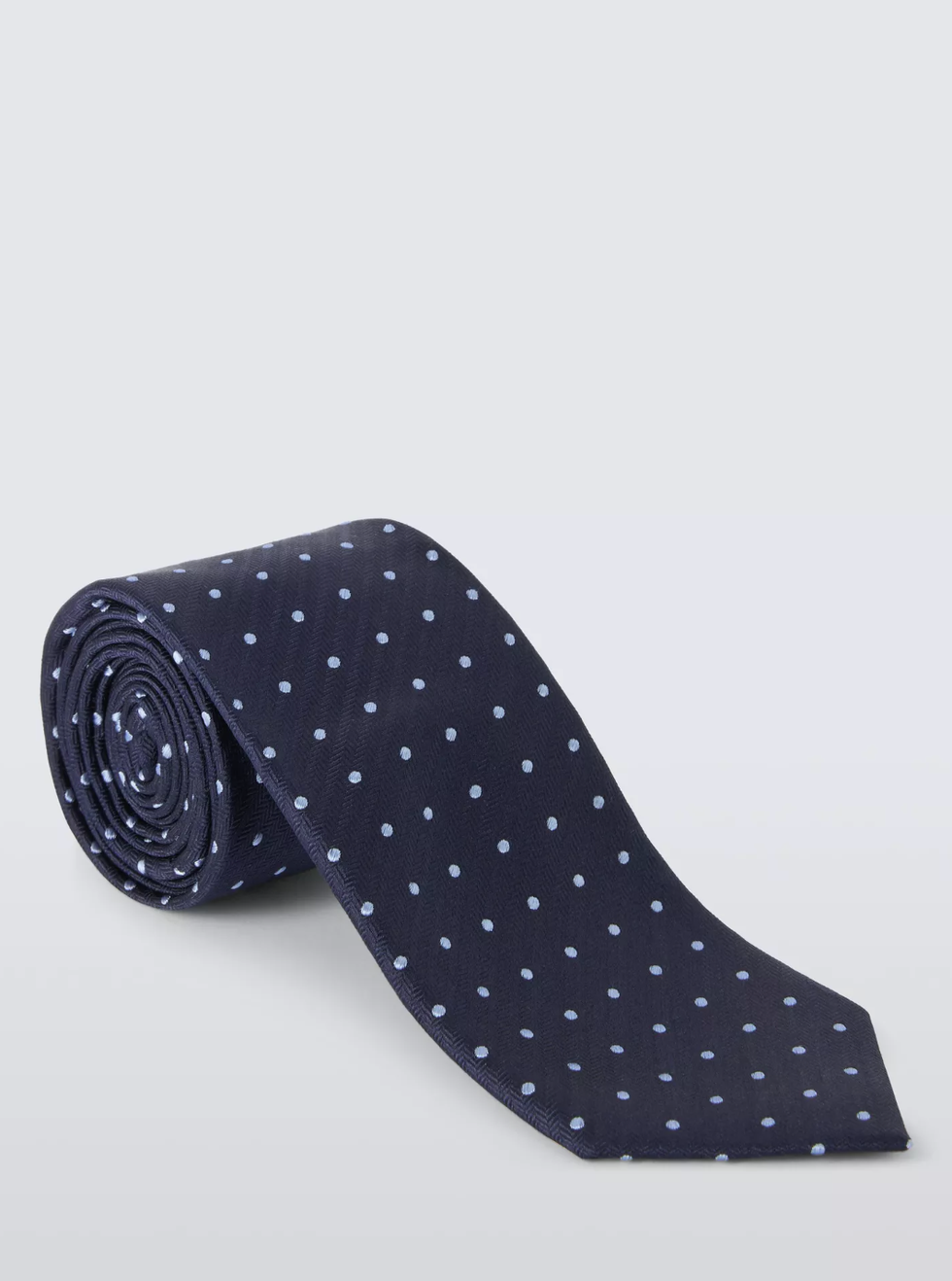 John Lewis & Partners Dot Silk Tie, Burgundy