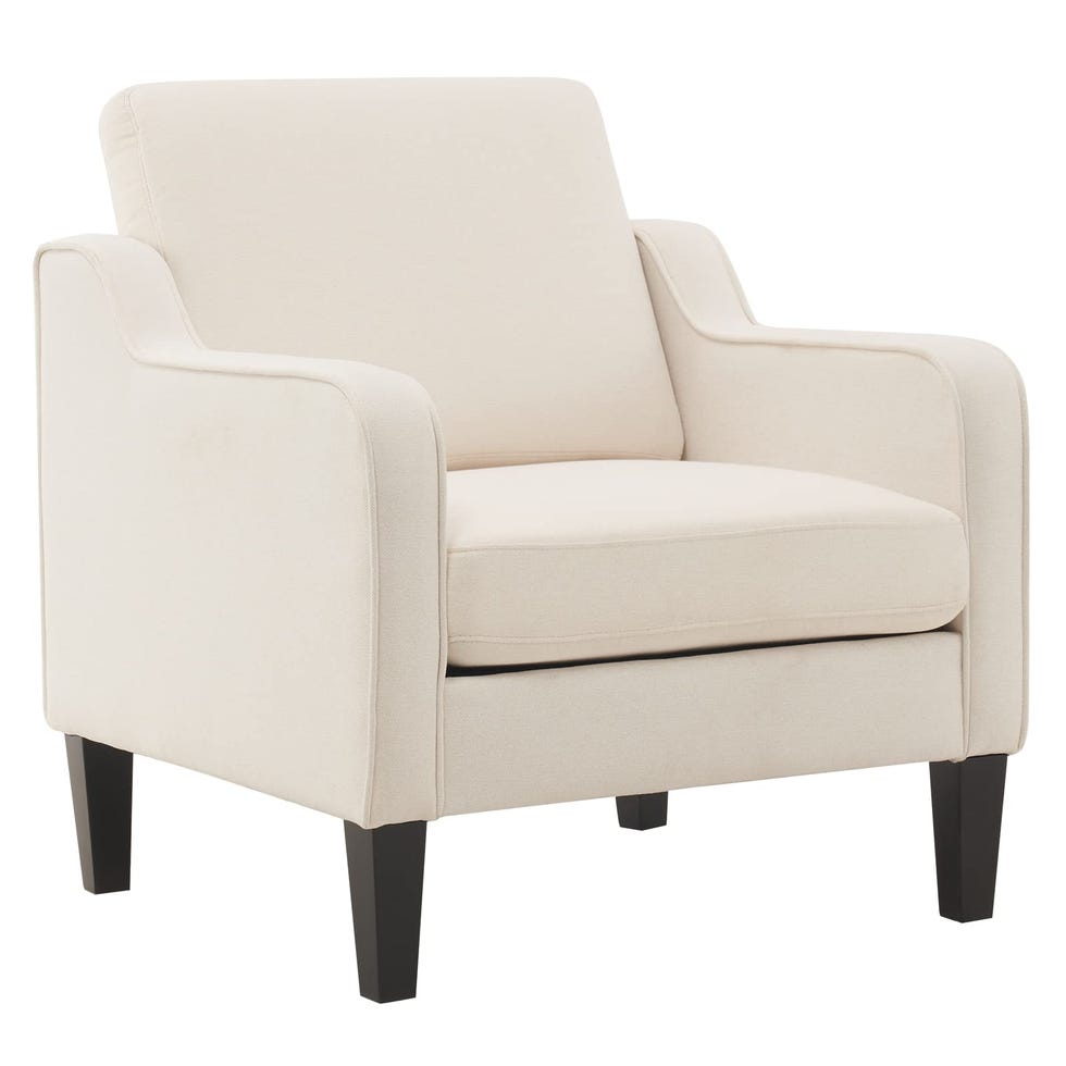Mid Century Modern Fabric Accent Chair
