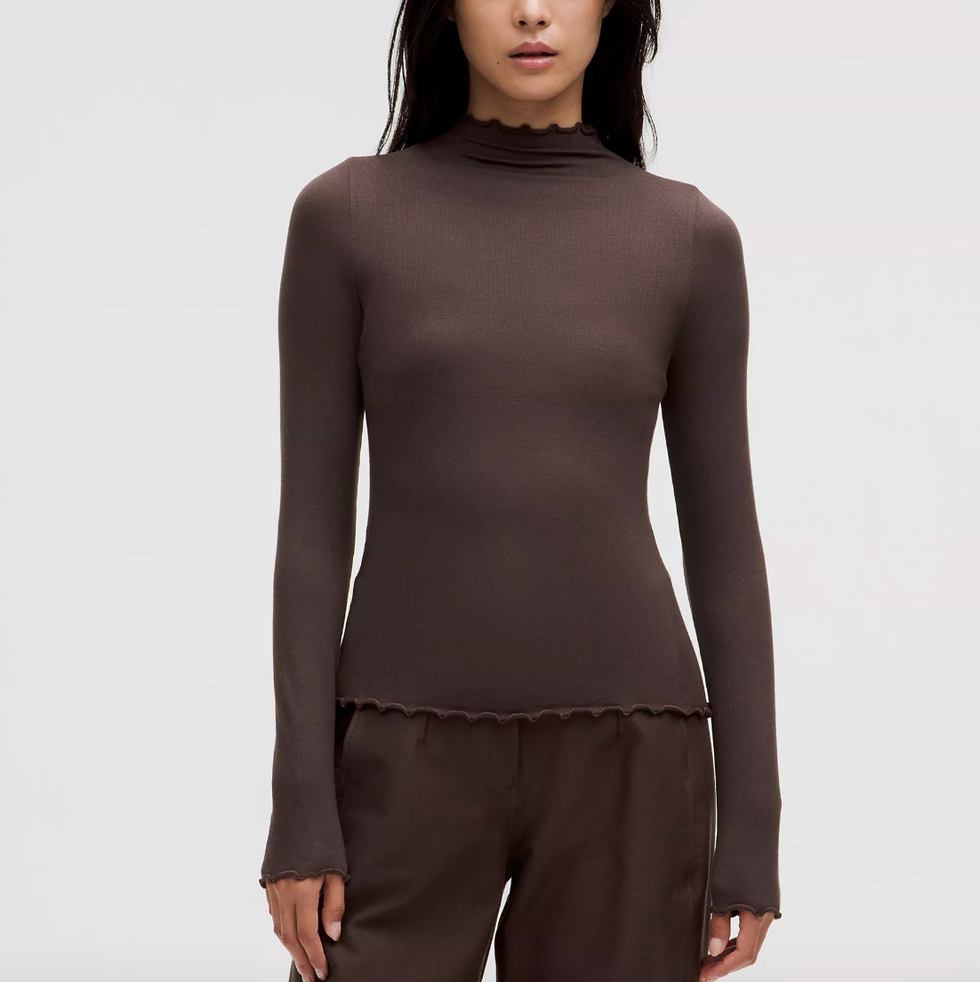 Hold Tight Lettuce-Edge Turtleneck