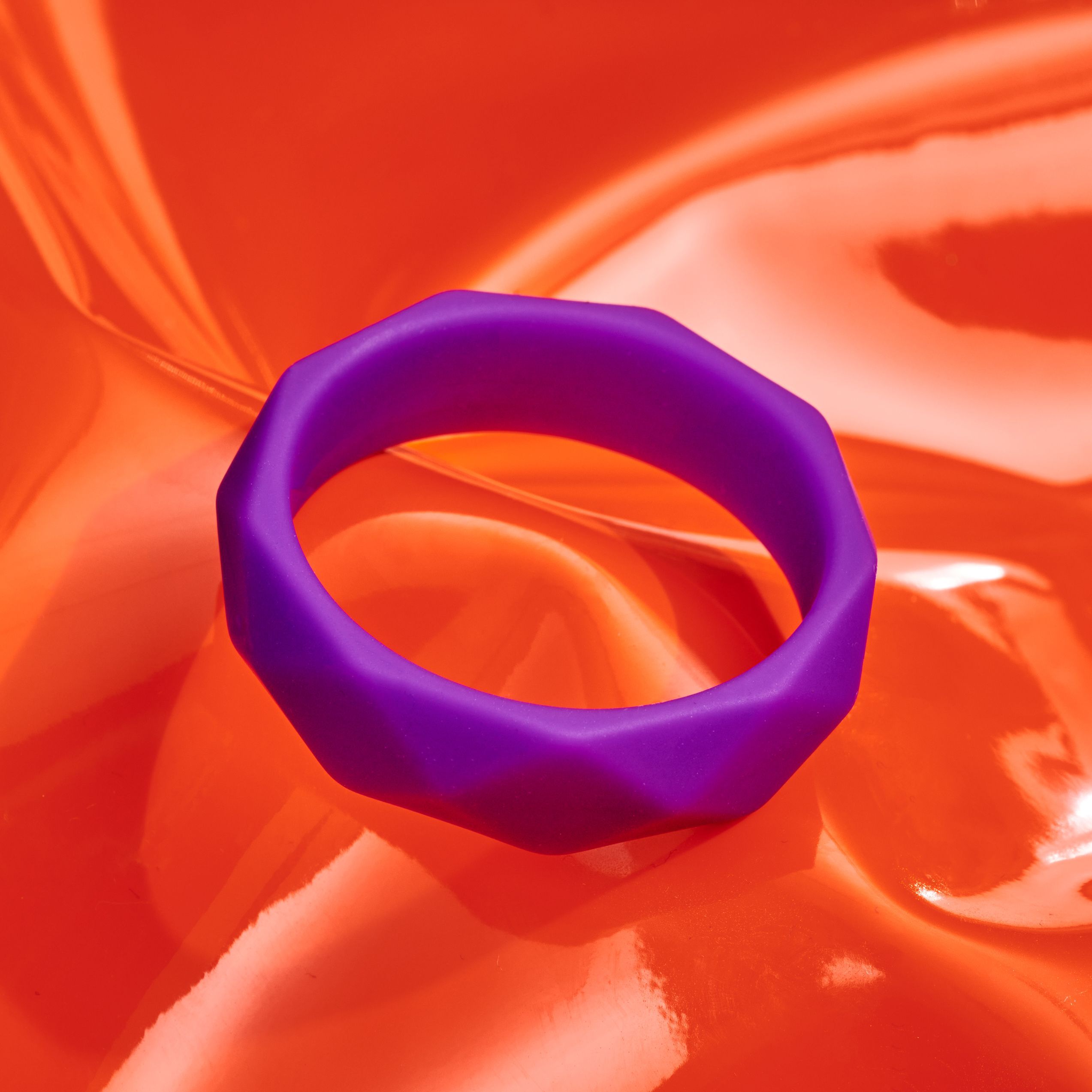 Wellness Purple Geo Silicone C-Ring