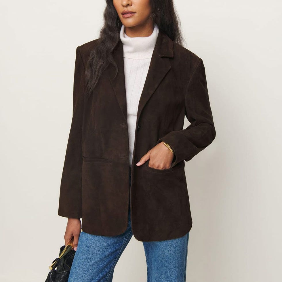 Veda Leon Oversize Suede Blazer