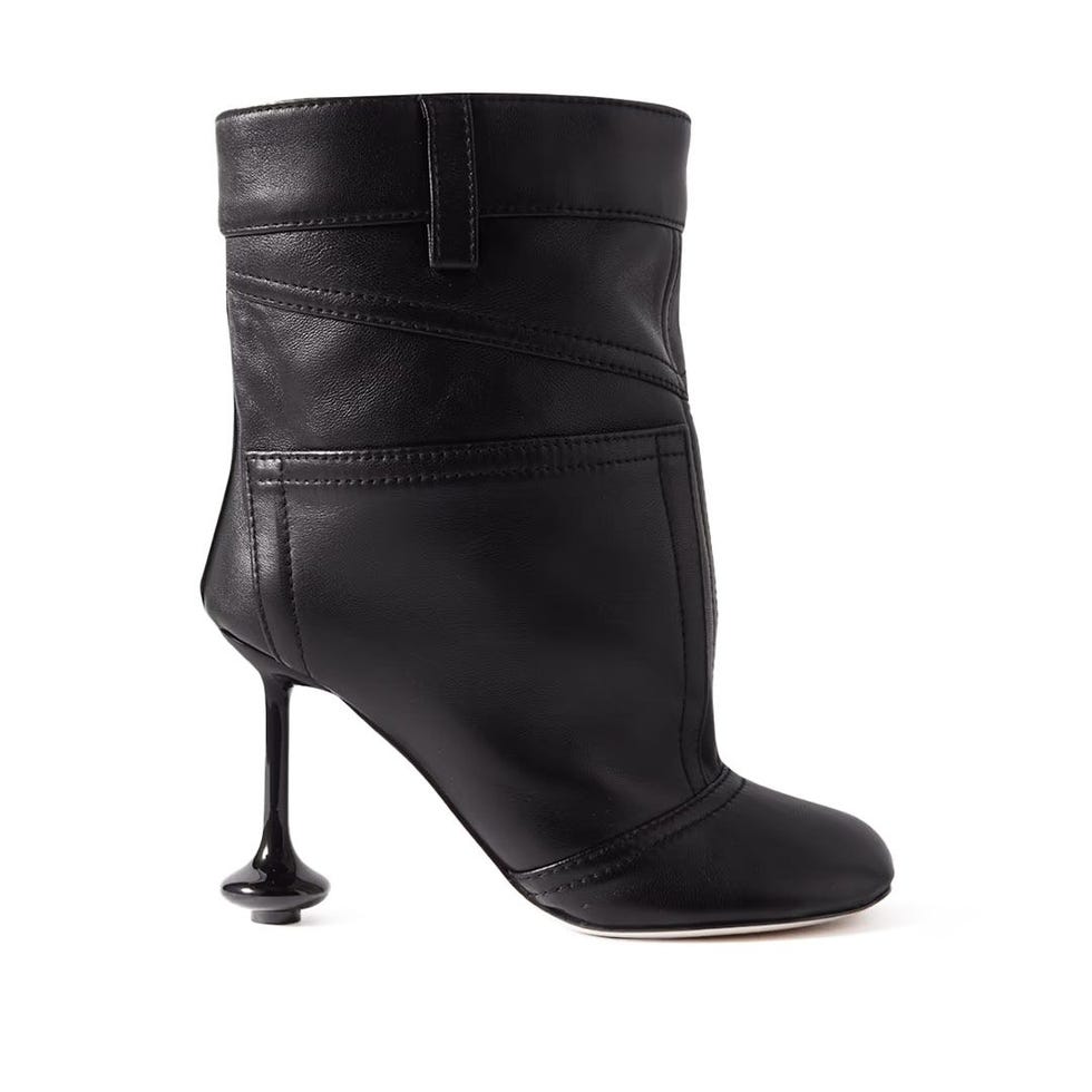 Toy Paneled Leather Ankle Boots