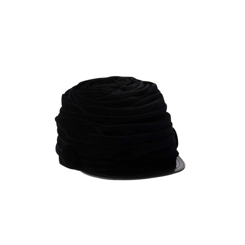 Ruched Velvet Hat