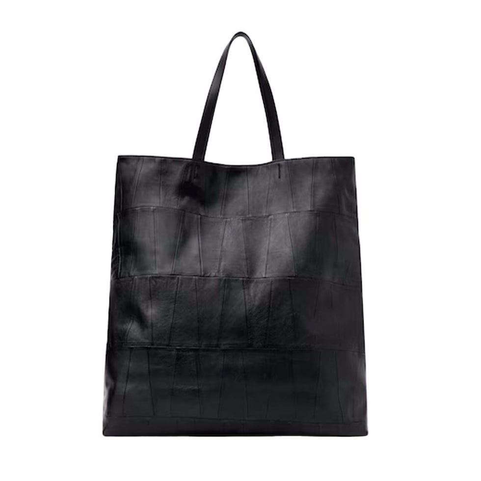 Patchwork Leather Shopper Bag