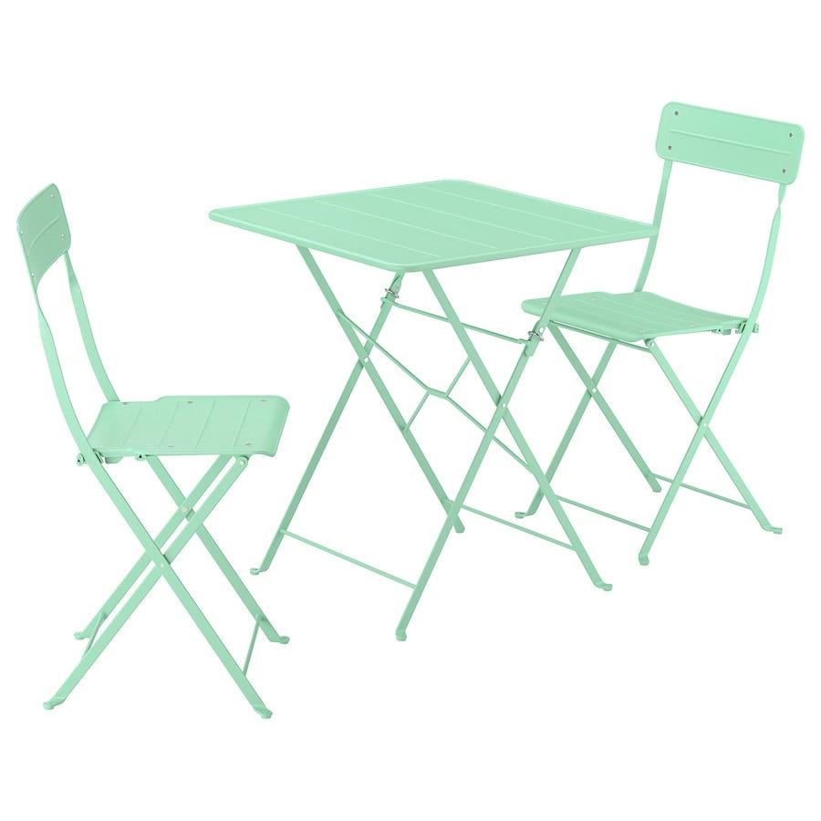 SUNDSÖ Outdoor Table and 2 Folding Chairs