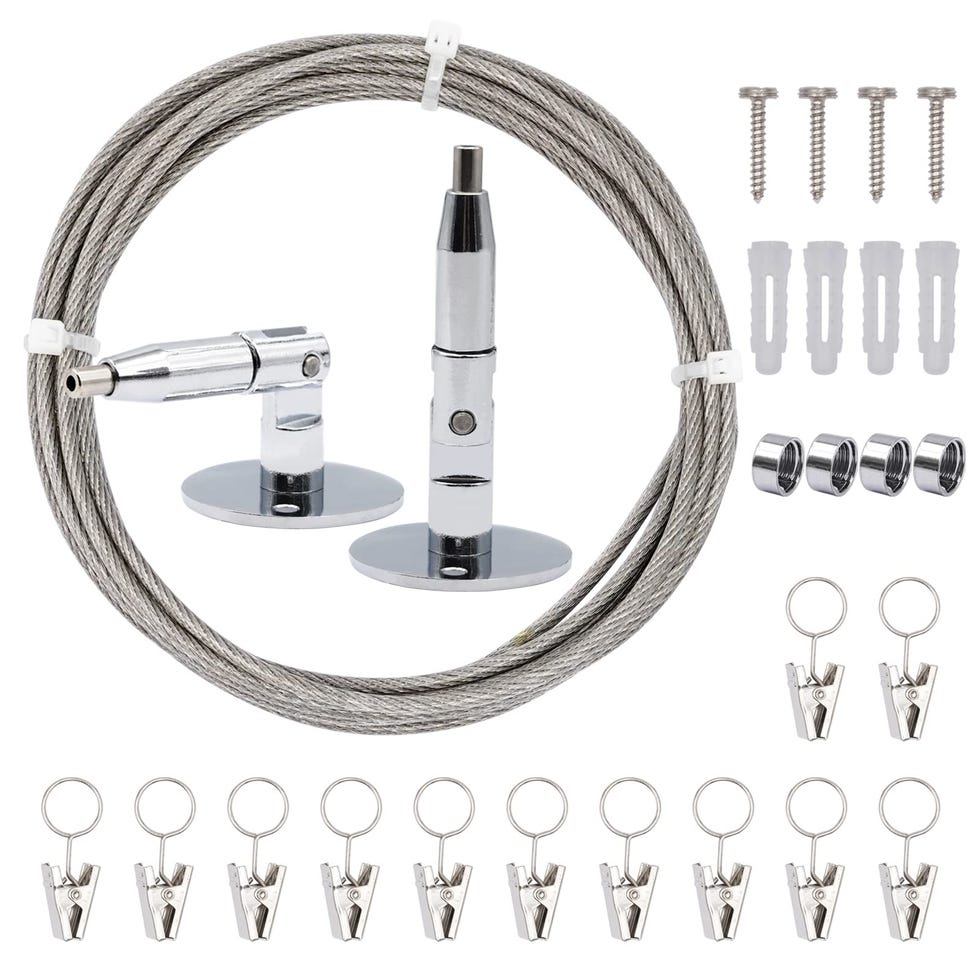 Cable de acero para cortinas de acero inoxidable con clips