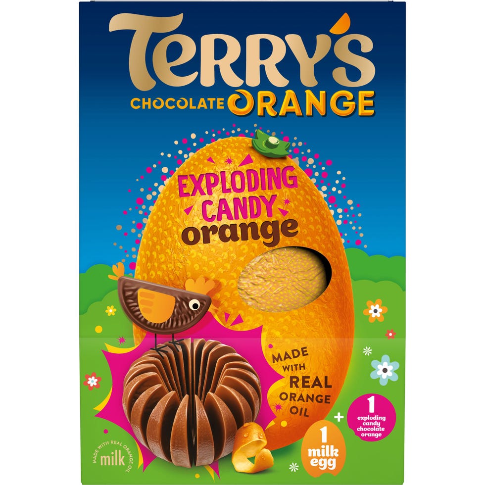 Orange Easter Egg Exploding Candy Ball